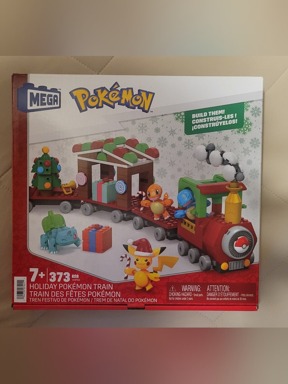 Pokémon Holiday Train Building Set With 4 Poseable Characters New In Box